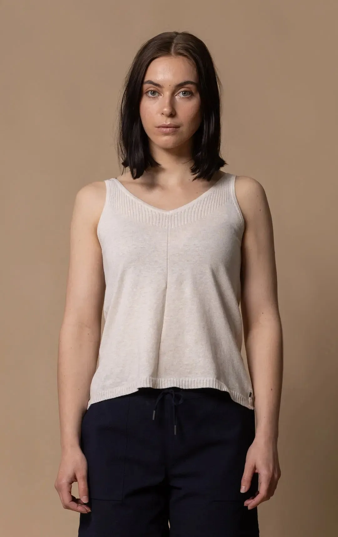 14GG COTTON LINEN CAMI - CLEARANCE