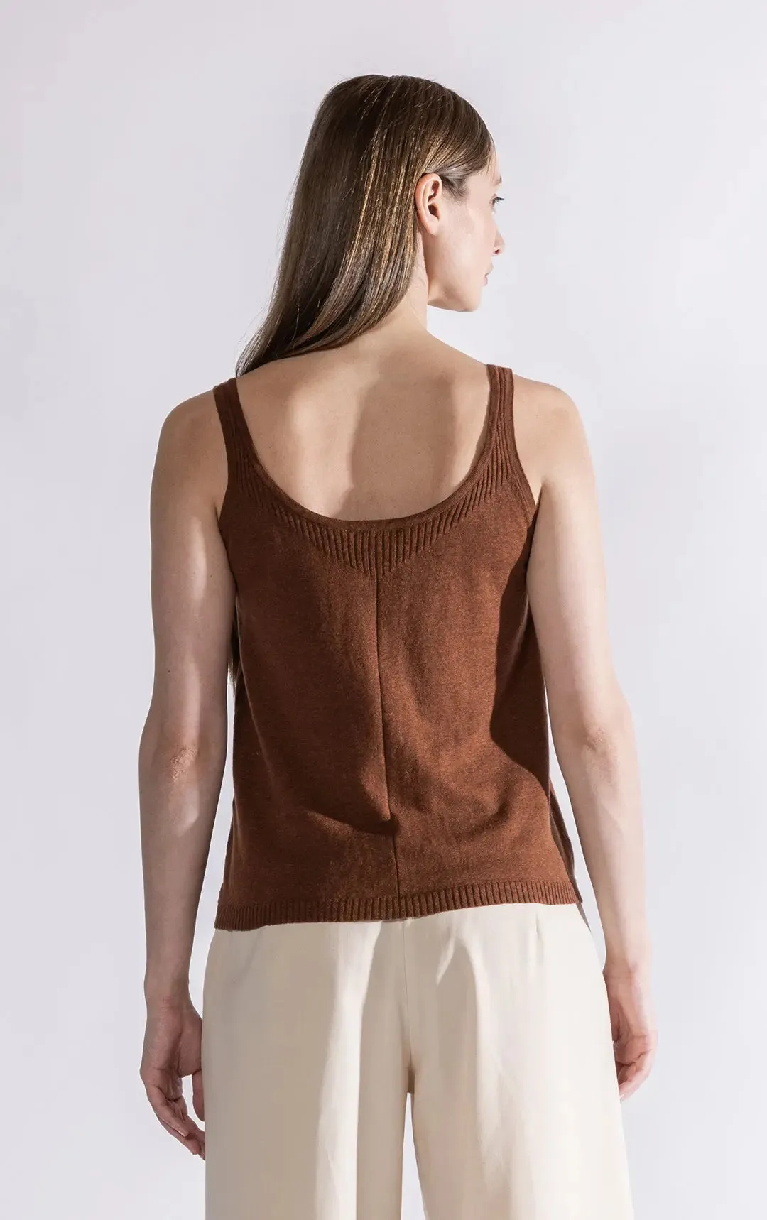 14GG COTTON LINEN CAMI - CLEARANCE