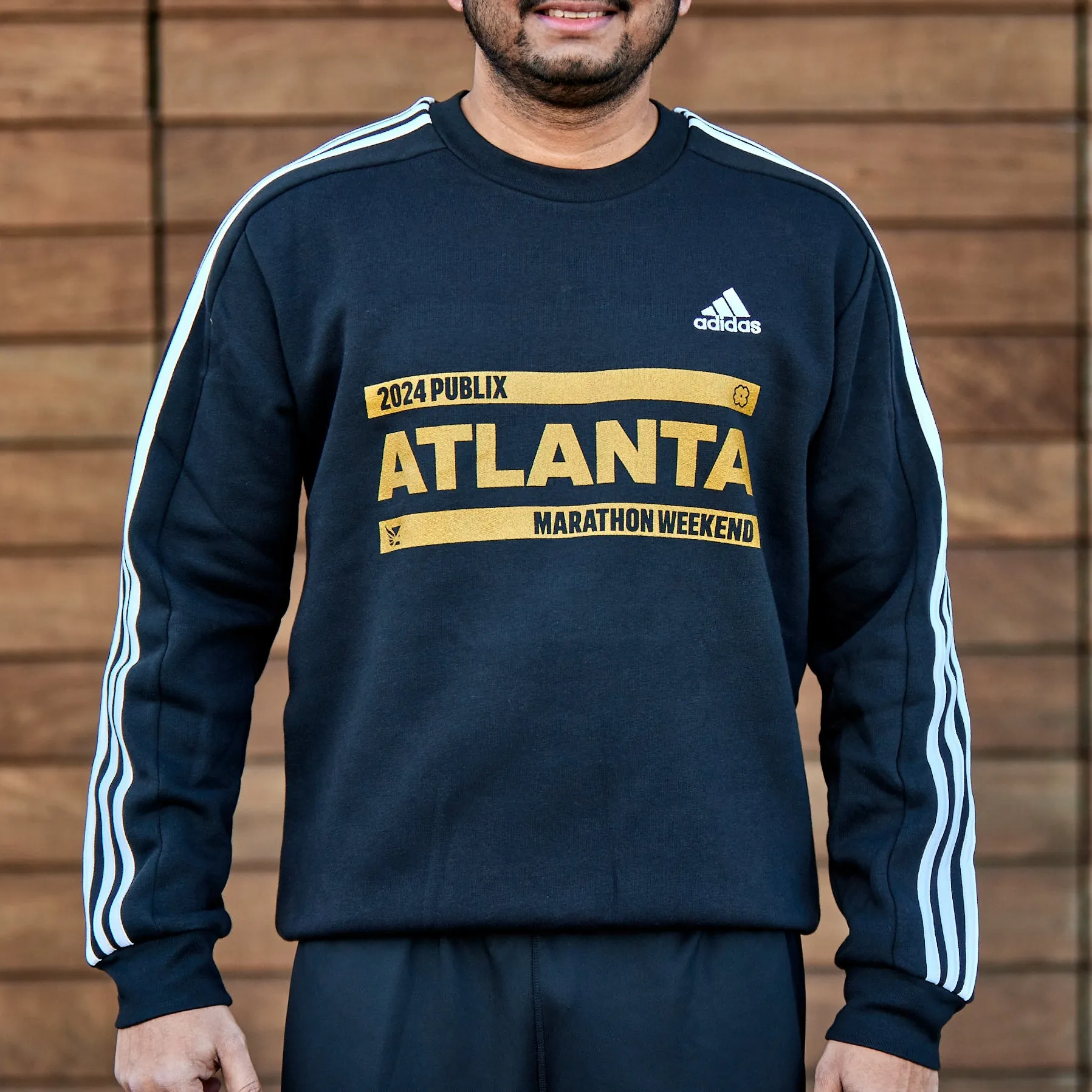 2024 Publix Atlanta Marathon Weekend 3 Stripe Black Sweatshirt