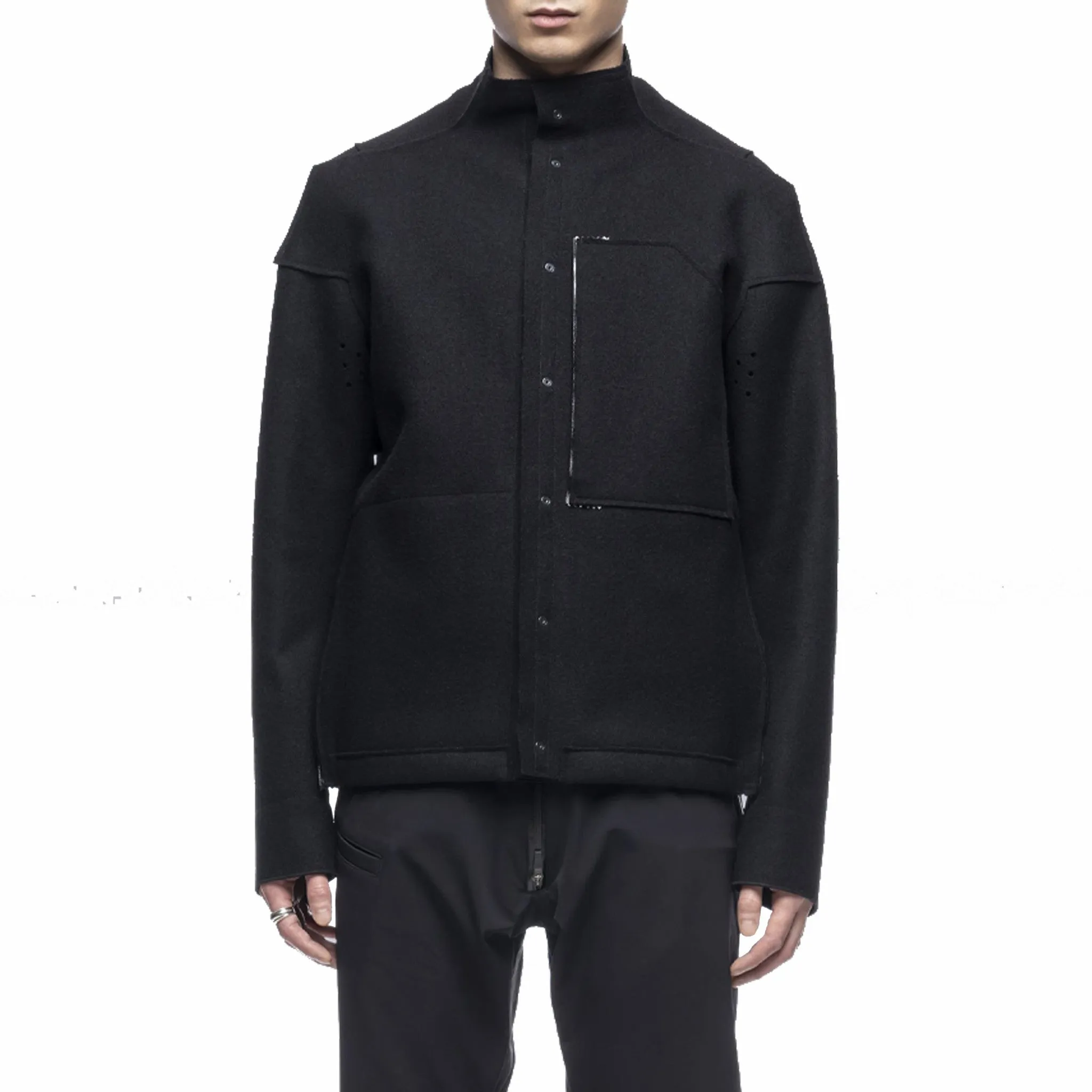 ACRONYM® J70-BU Burel® Wool Jacket Gen. 1 Softshell (Black)