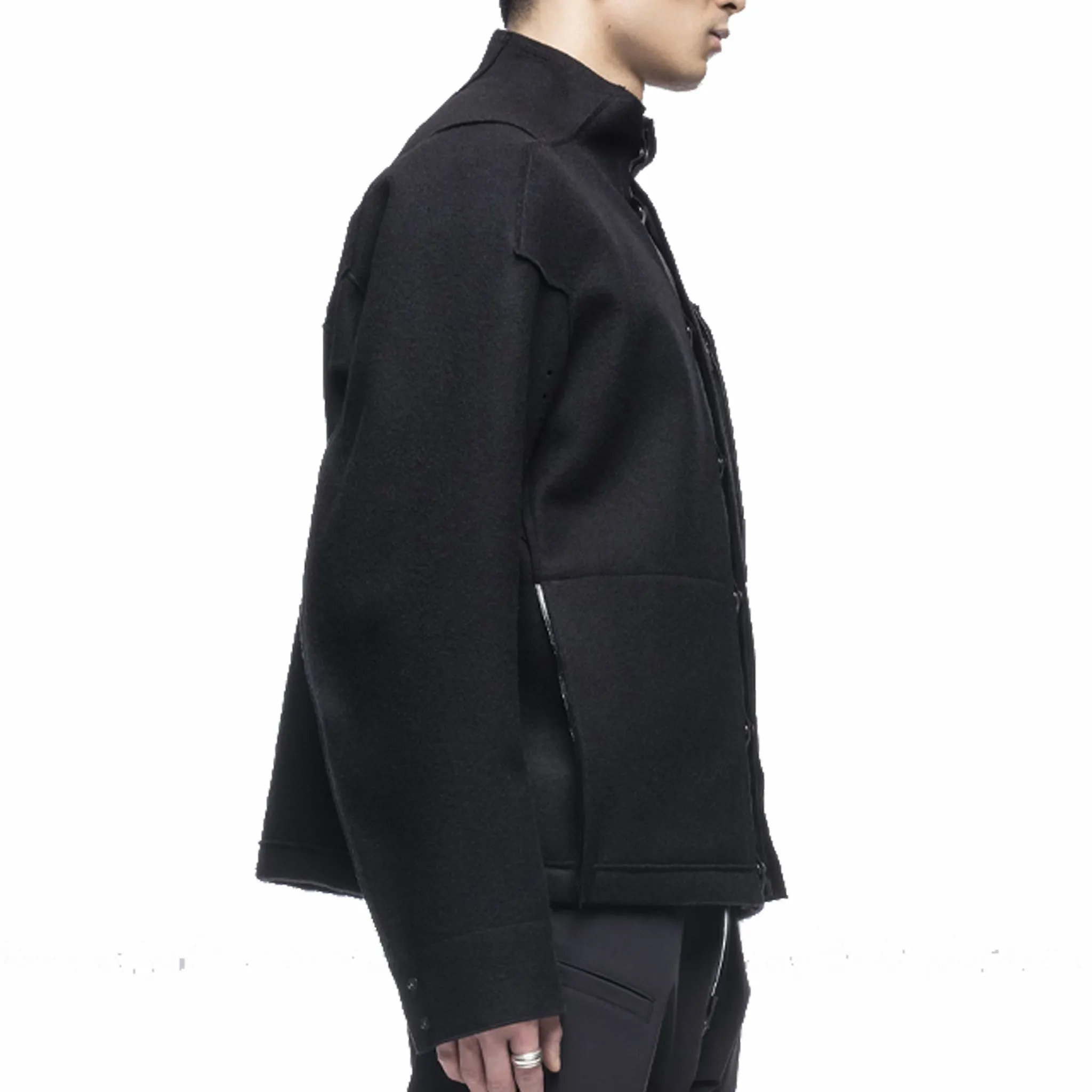 ACRONYM® J70-BU Burel® Wool Jacket Gen. 1 Softshell (Black)