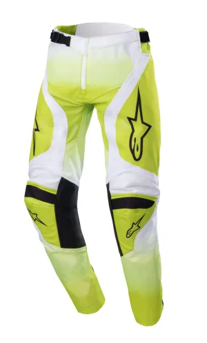 Alpinestars Youth Racer Push Yellow Fluo White Pants