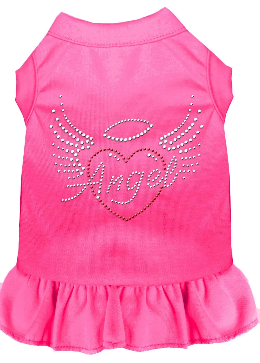 Angel Heart Rhinestone Dress Bright Pink 4x (22)