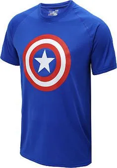 Blue Captain America T-Shirt