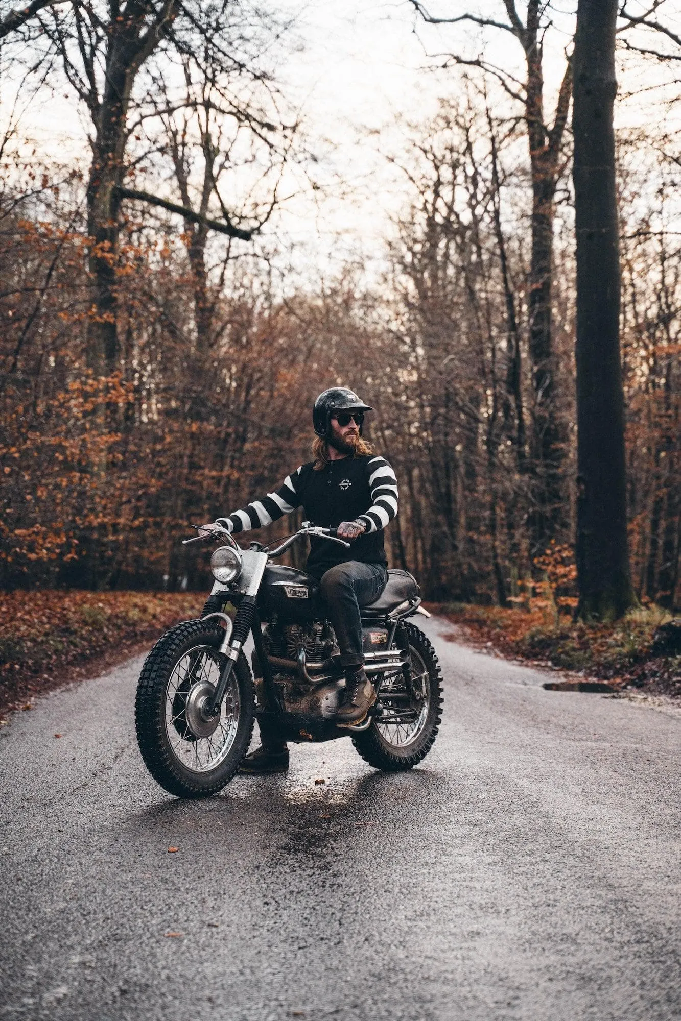 BSMC Rocker Long Sleeve Waffle - Black/Cream