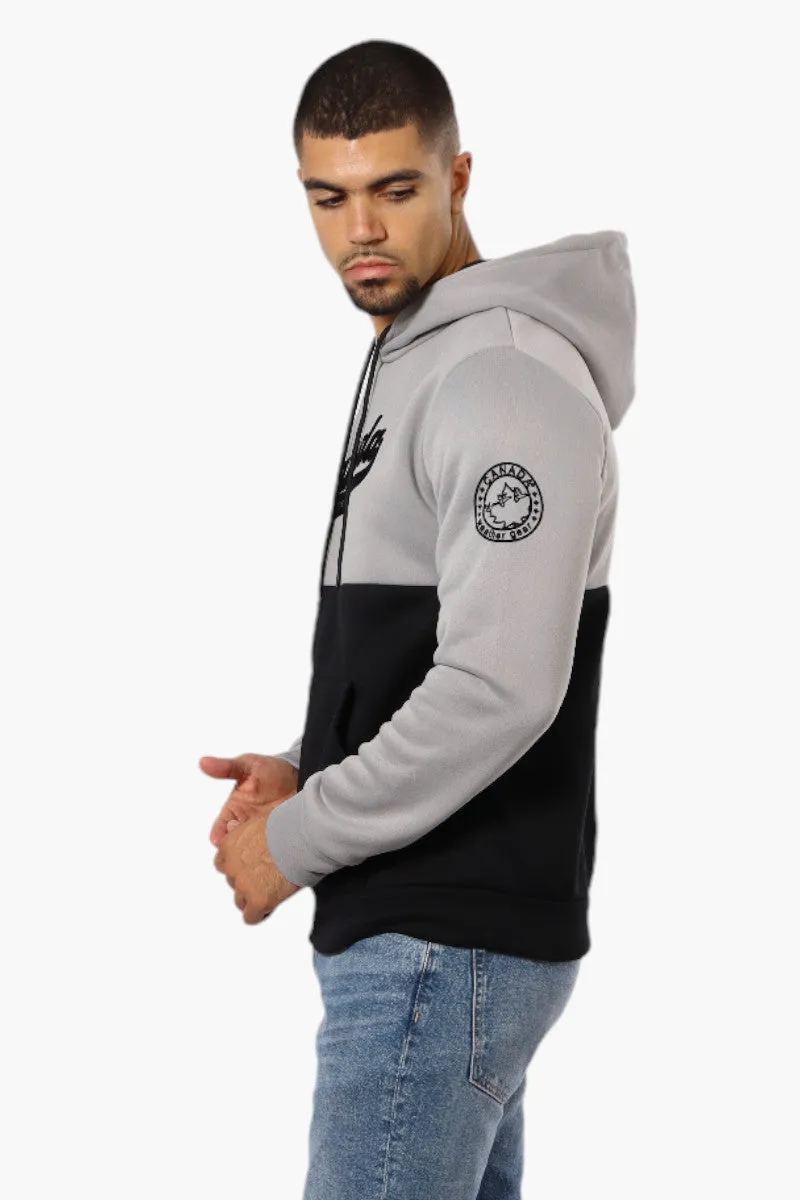 Canada Weather Gear Colour Block Chest Logo Hoodie - Grey