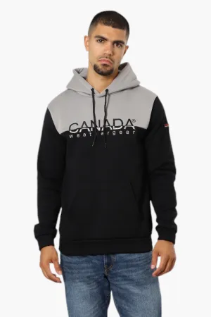 Canada Weather Gear Colour Block Embroidered Logo Hoodie - Grey