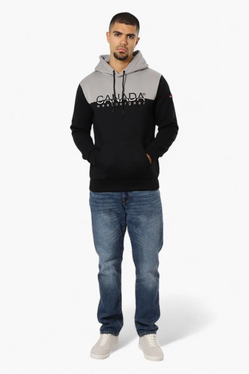 Canada Weather Gear Colour Block Embroidered Logo Hoodie - Grey