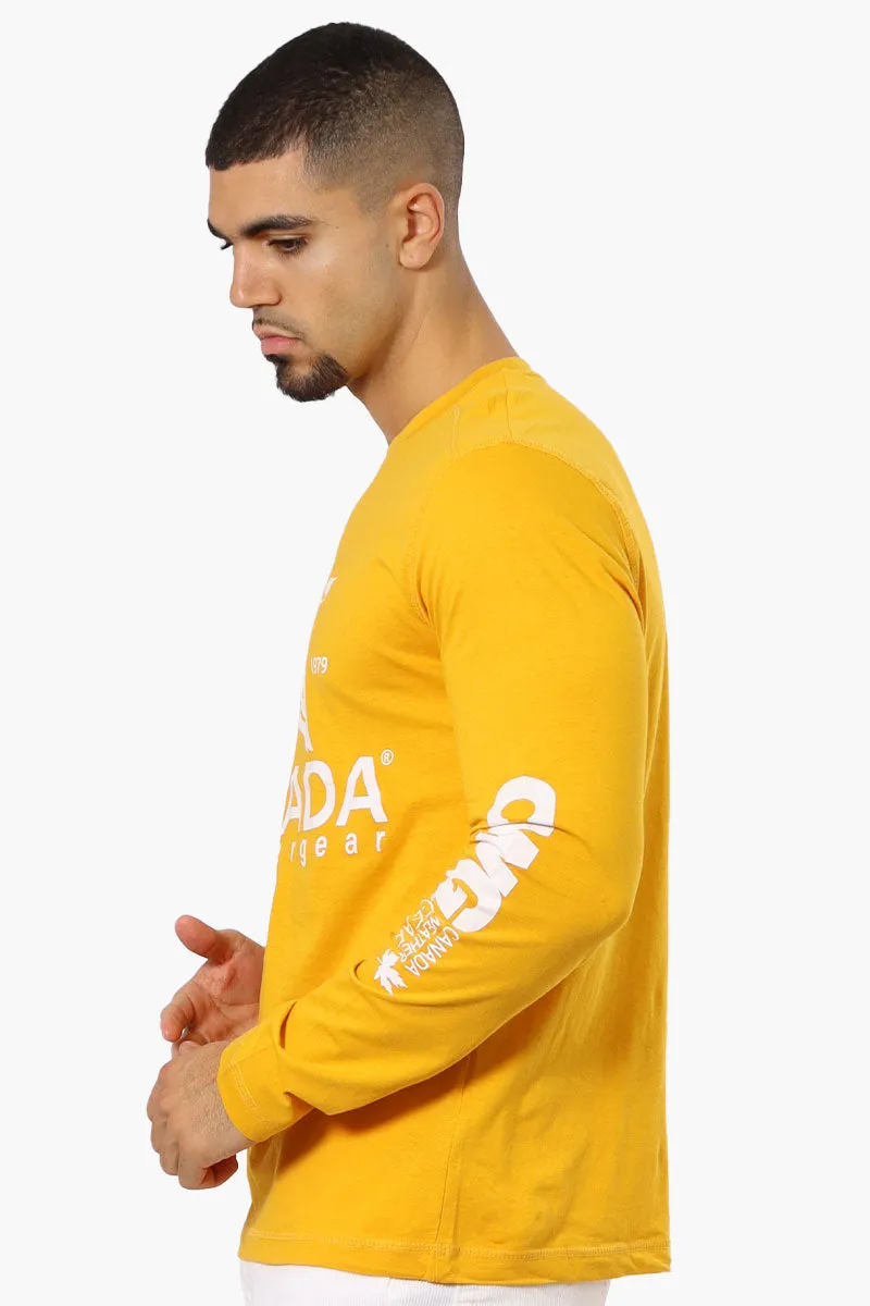 Canada Weather Gear Logo Sleeve Long Sleeve Top - Yellow