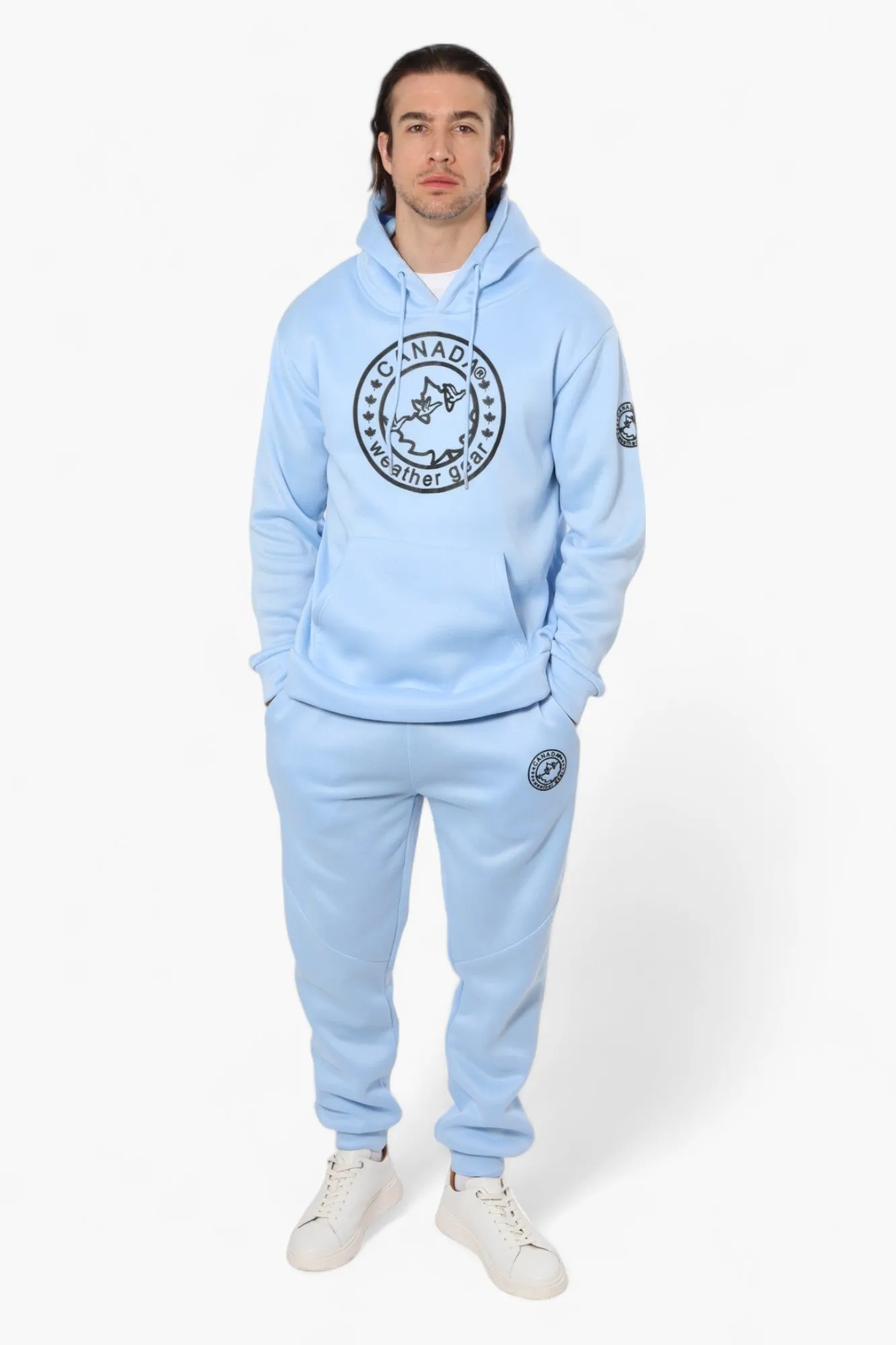 Canada Weather Gear Solid Centre Logo Hoodie - Blue