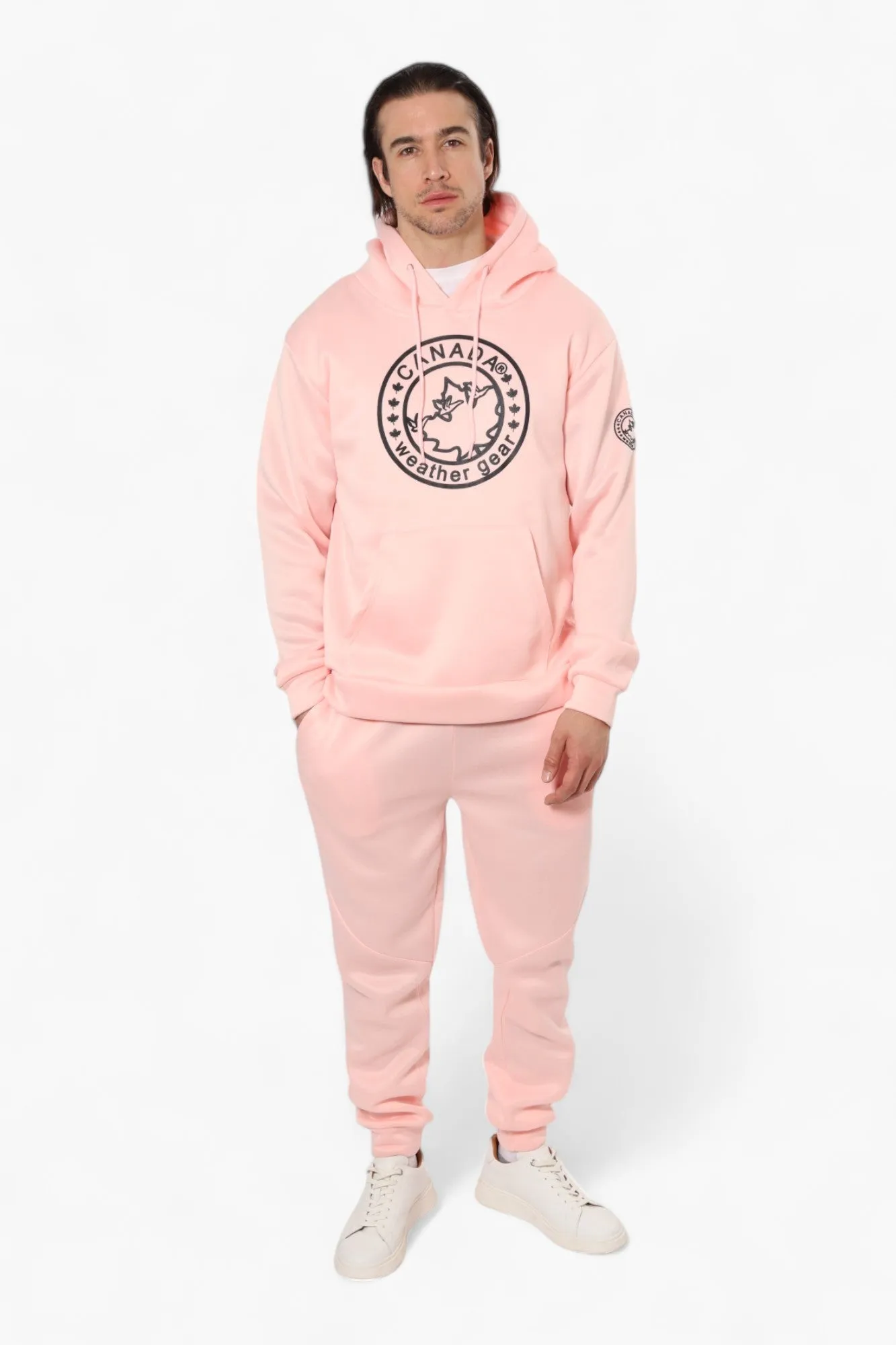 Canada Weather Gear Solid Centre Logo Hoodie - Pink