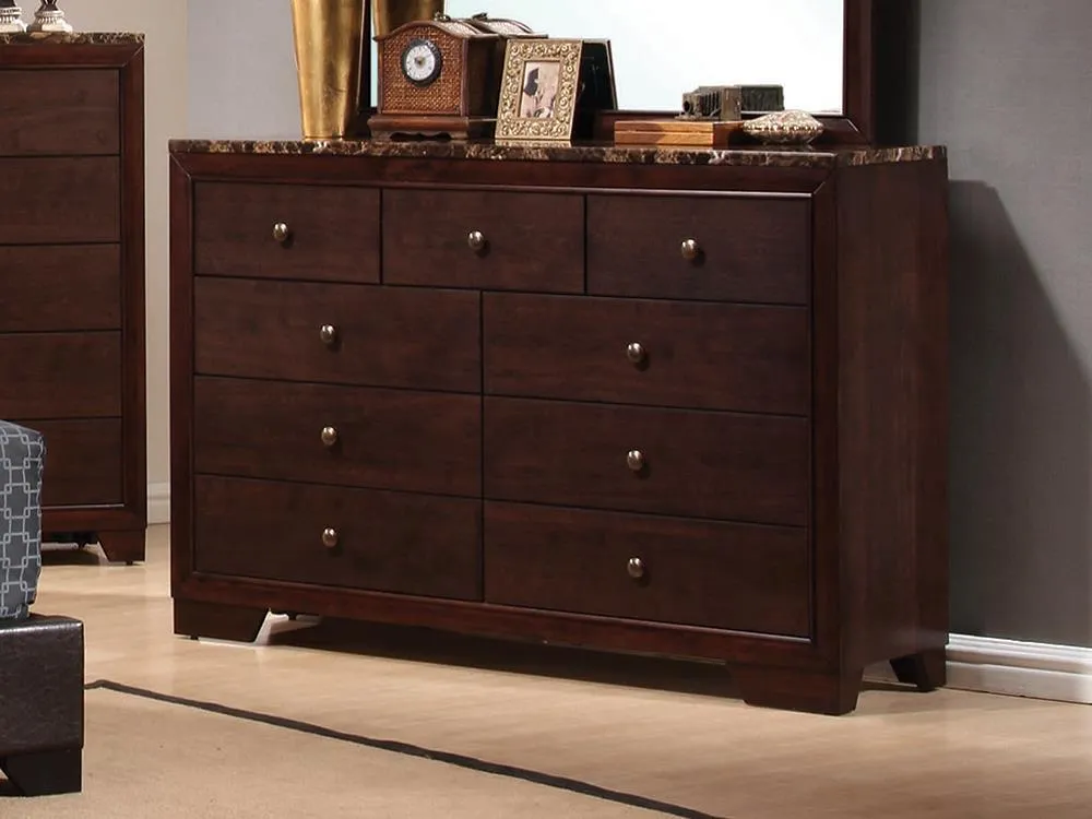 Conner Collection - Conner 9-drawer Rectangular Dresser Cappuccino