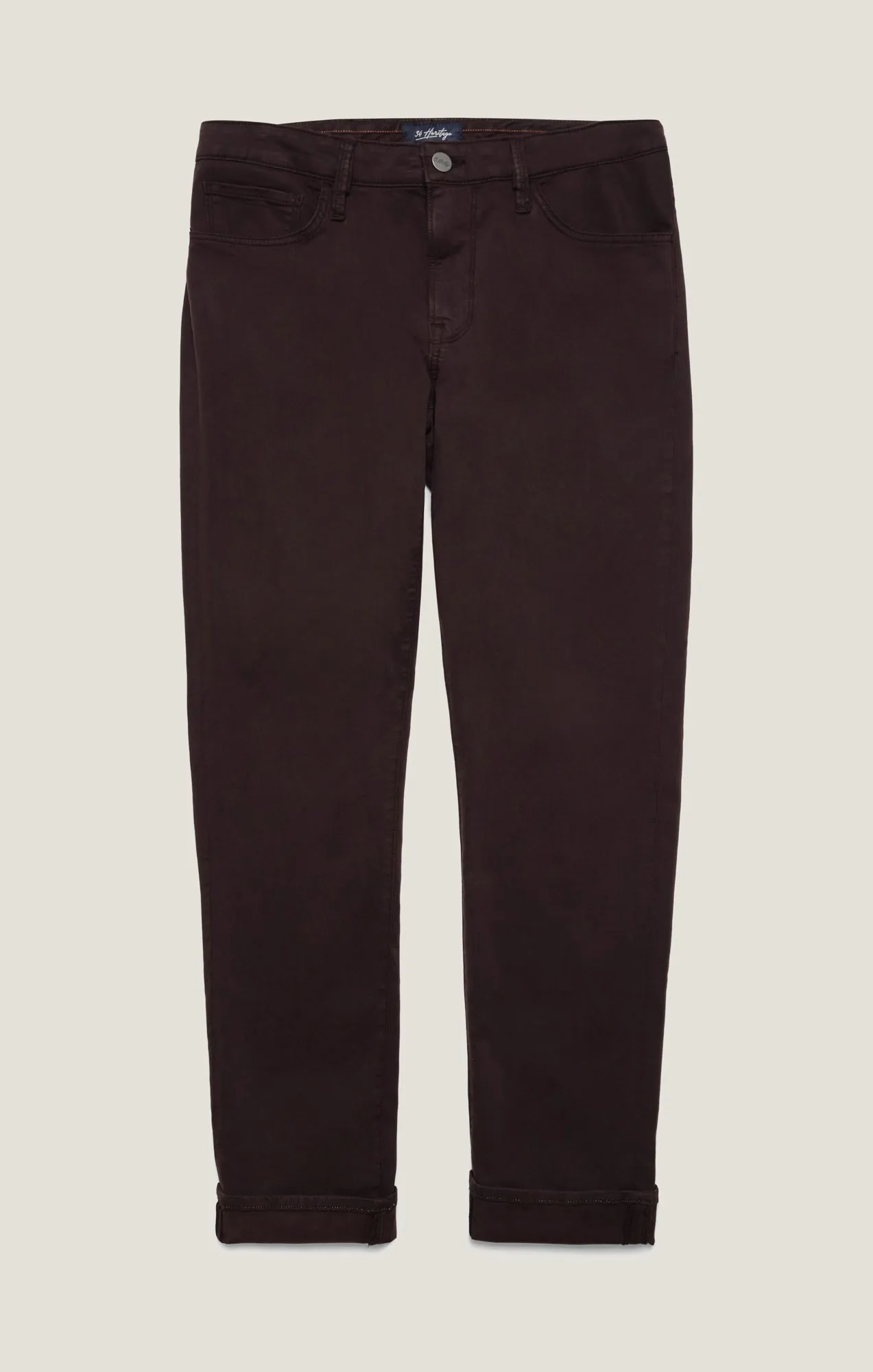 Courage Straight Leg Pants In Burgundy Comfort