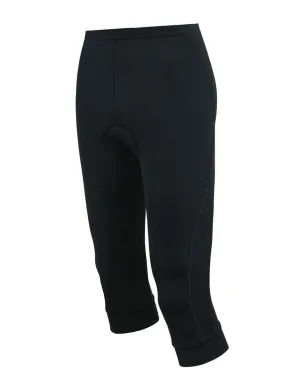 Damen Fahrradhose 3-4 Lang Comfort Line Schwarz