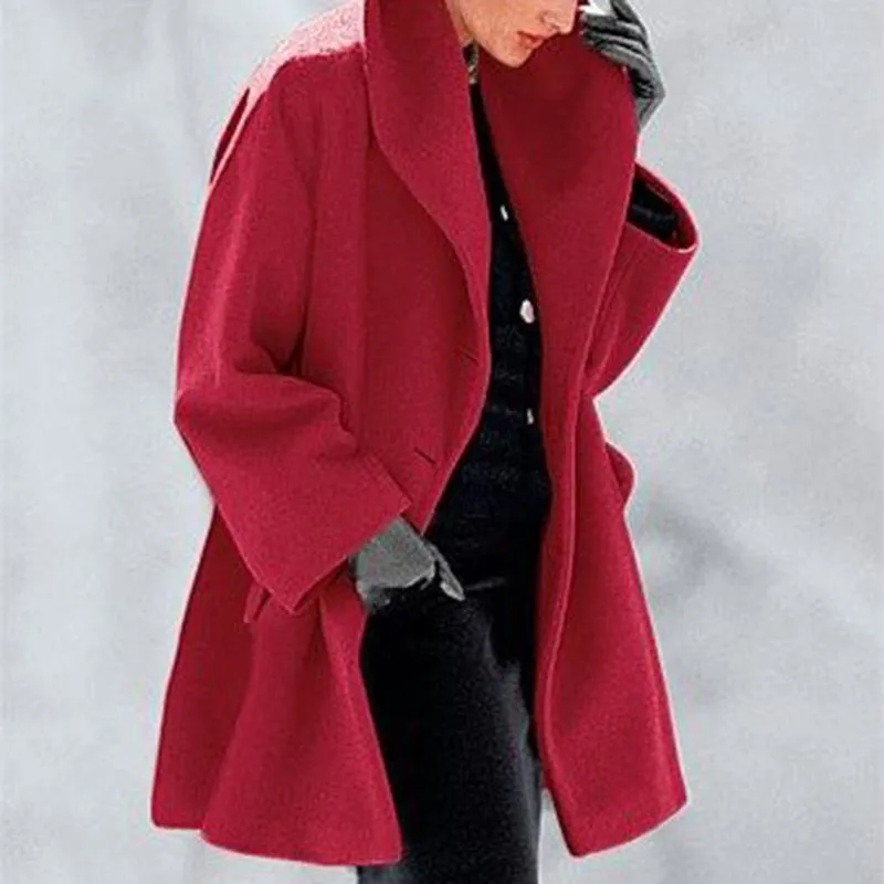 Fashion Women Short Overcoat