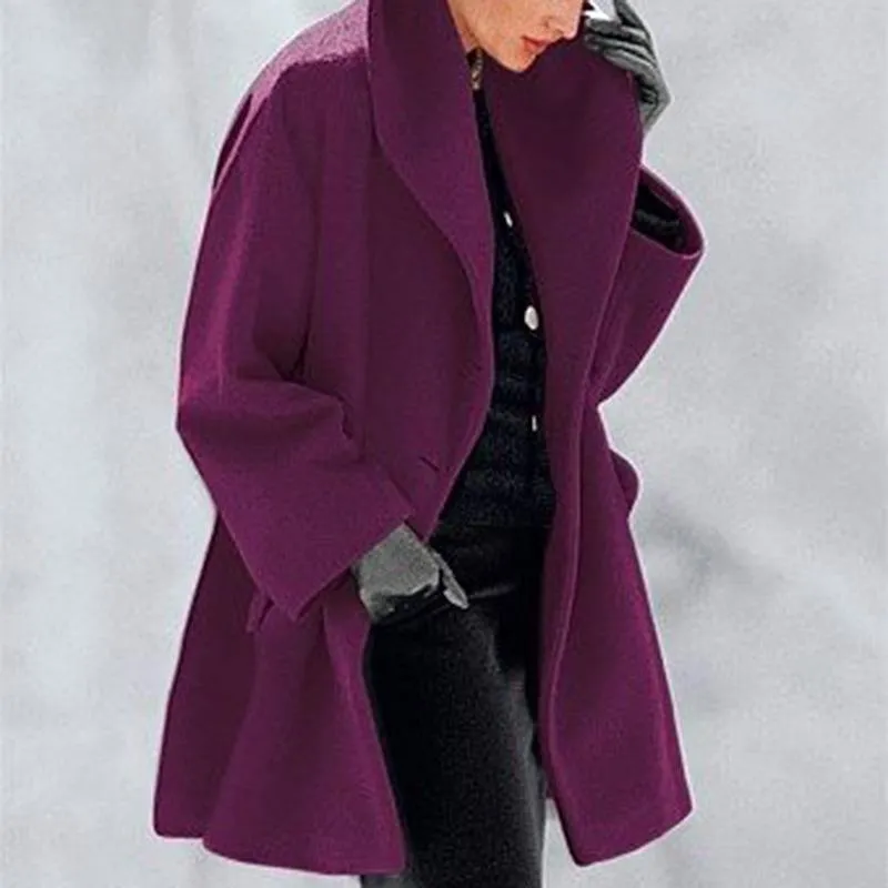 Fashion Women Short Overcoat