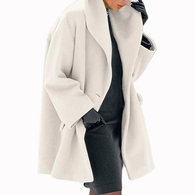 Fashion Women Short Overcoat