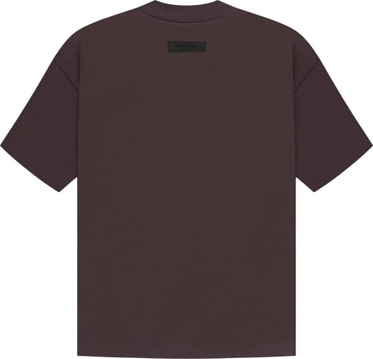 Fear of God Essentials Short-Sleeve Tee 'Plum', Brown