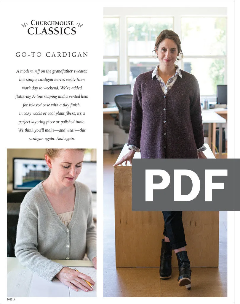 Go-To Cardigan Using Rowan Felted Tweed