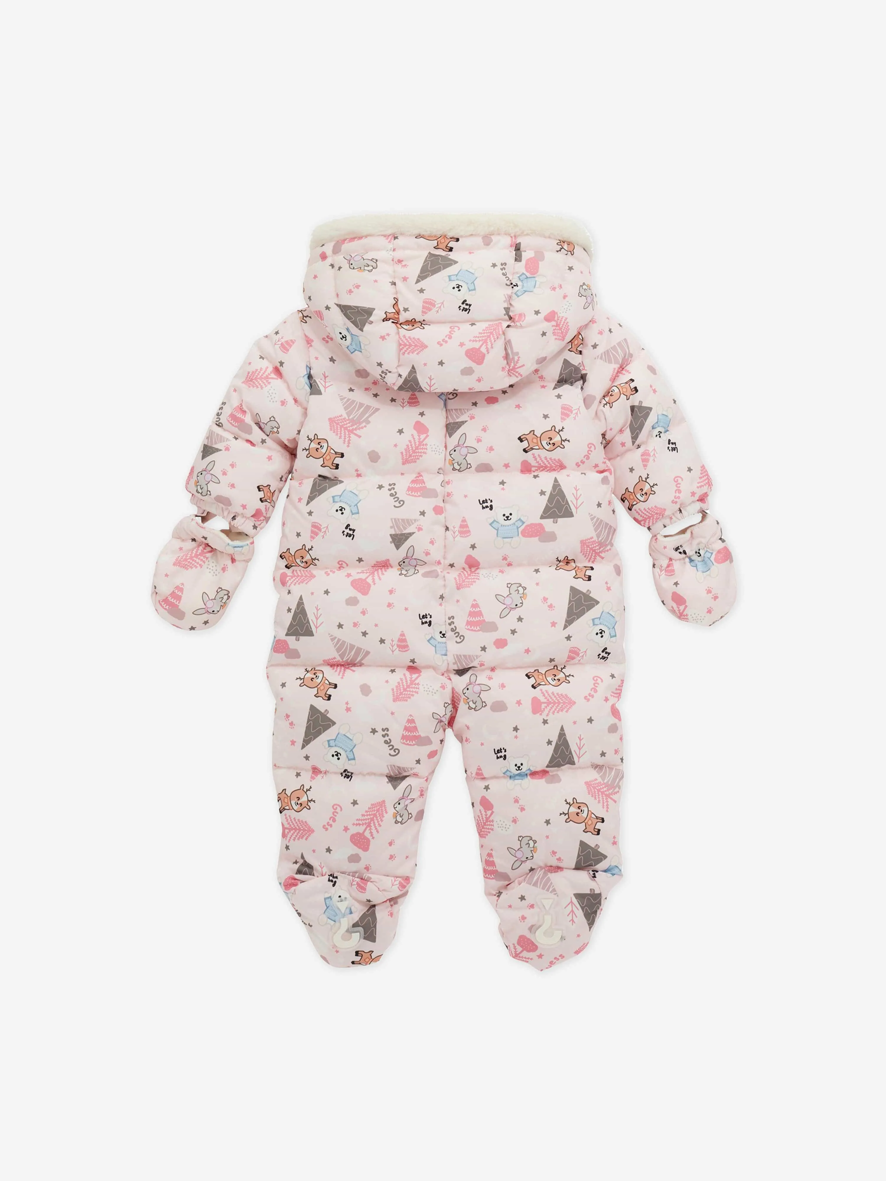 Guess Baby Girls Forest Snowsuit in Pink