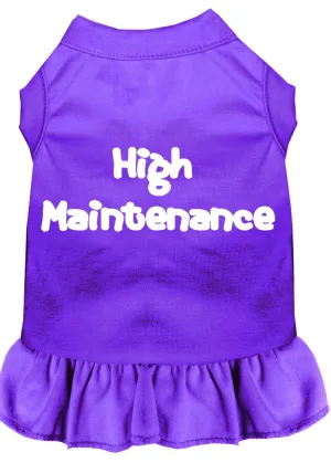 High Maintenance Screen Print Dress Purple Xs (8)