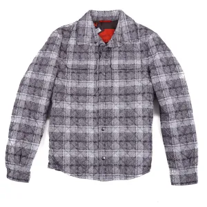 Isaia Printed Quilted Puffer Shirt-Jacket