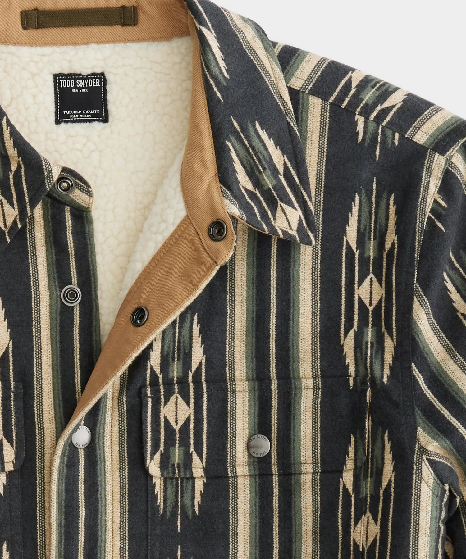 Japanese Jacquard Basecamp Shirt in Green