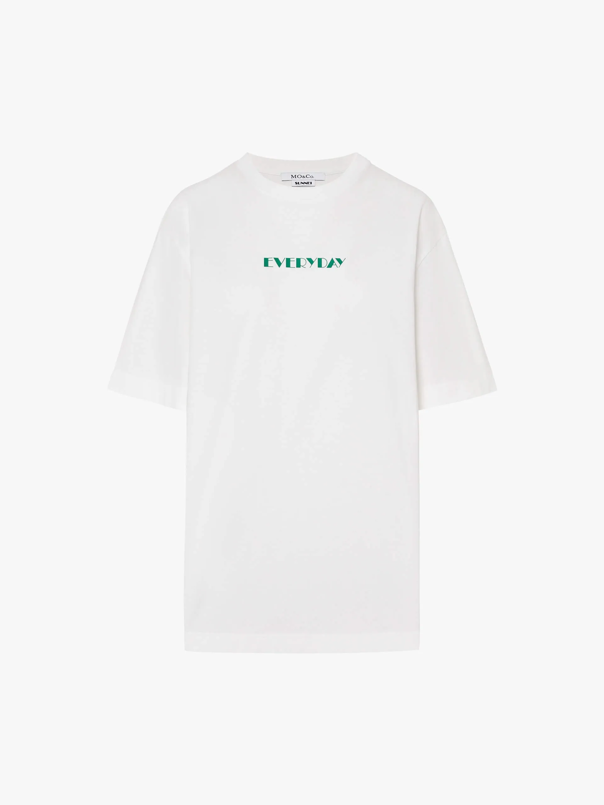 Letter EVERYDAY Print Cotton T-shirt