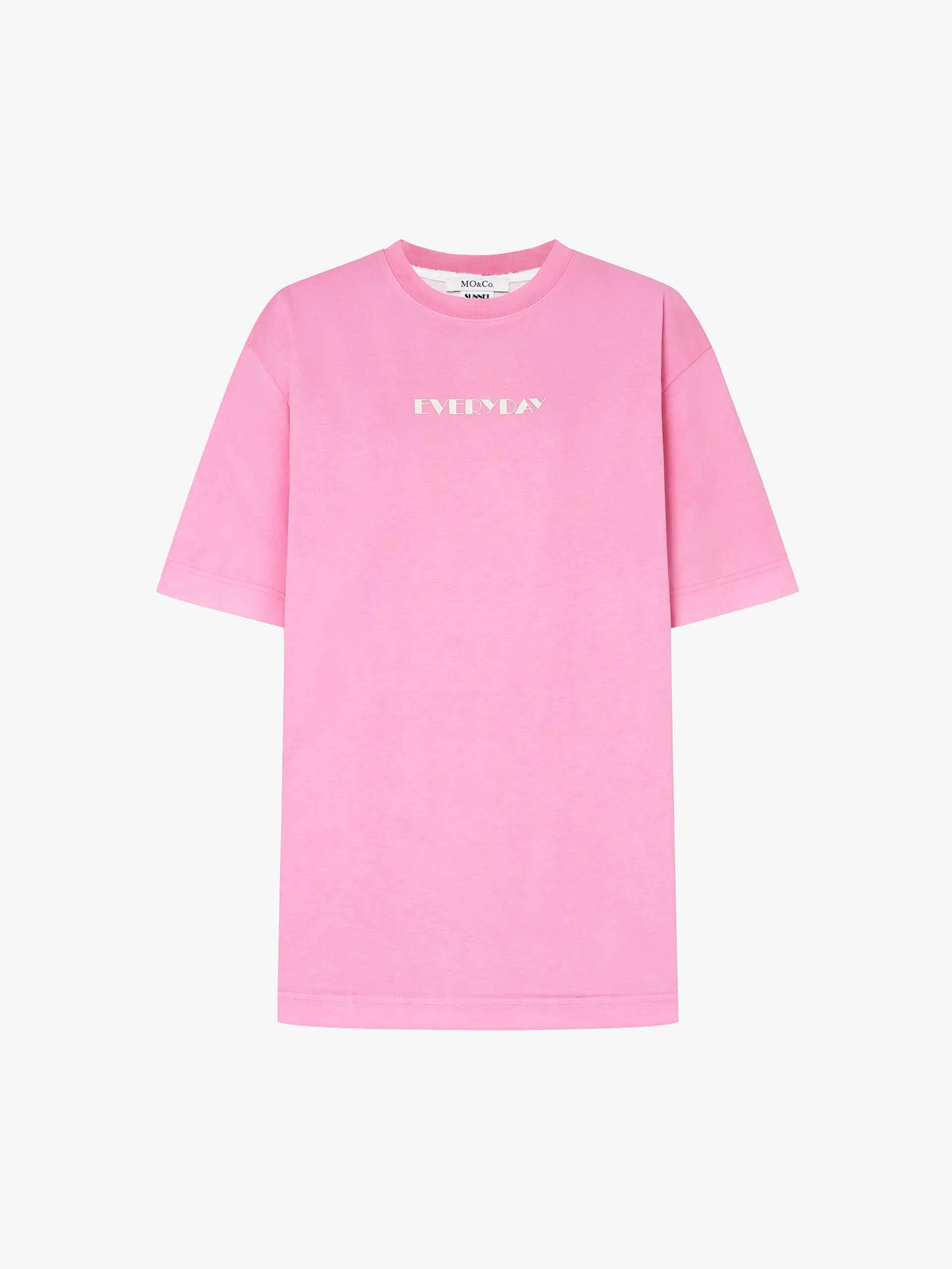 Letter EVERYDAY Print Cotton T-shirt