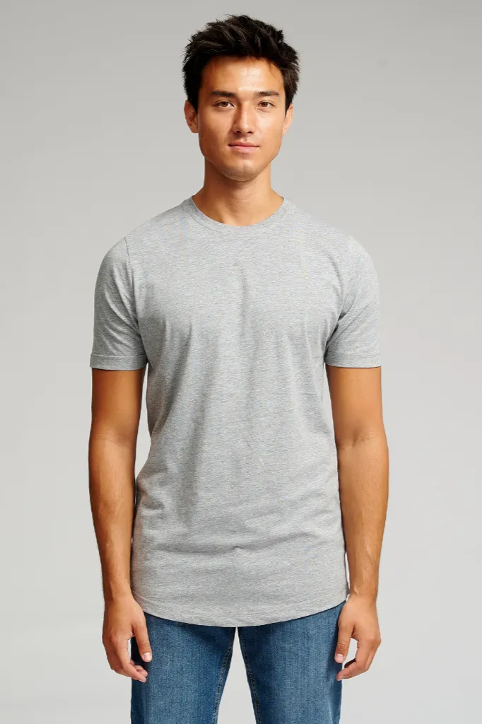 Long T-shirt - Grey Melange