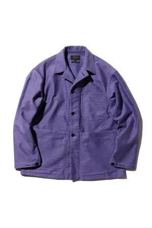 MIL Chore Jacket Heavy Moleskin - Purple