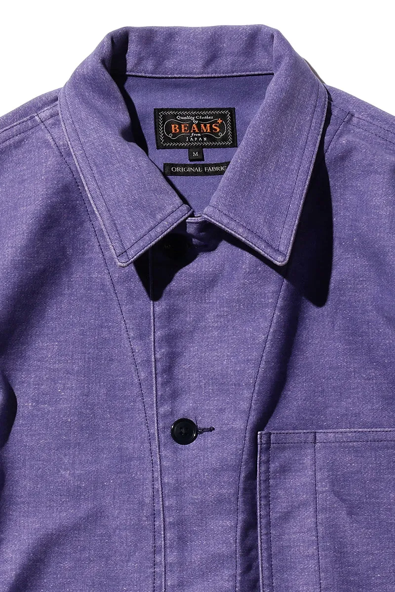 MIL Chore Jacket Heavy Moleskin - Purple