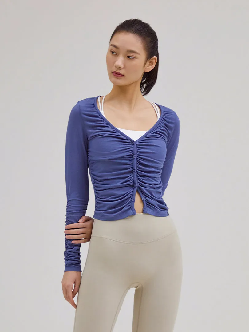 Modal Sustainable Ruched Long Sleeve