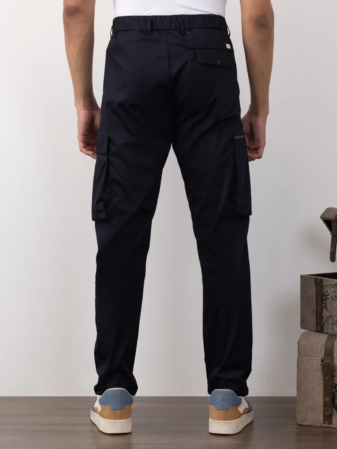 Navy Blue Plain Comfort Pants