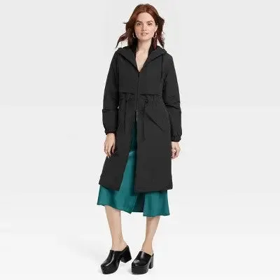 Open Box - A New Day Women's Plus Winter Trench Rain Coat Jacket Adaptive