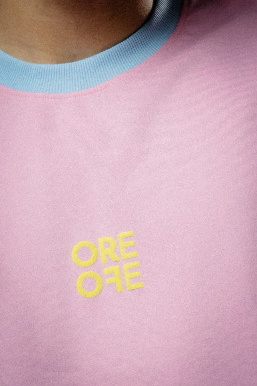 ORE OFE Oversized Pink Basic T-Shirt