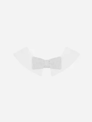 Organic Cotton Bow Tie Collar | Grey