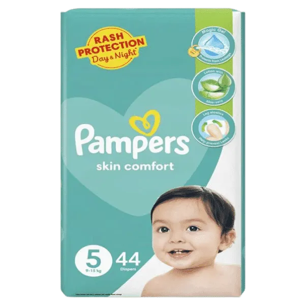 PAMPERS PANTS SKIN COMFORT SIZE 5 - 44 DIAPERS