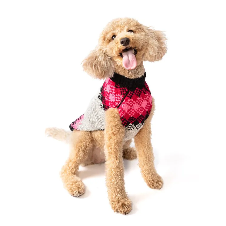 Pink Diamonds Dog Sweater