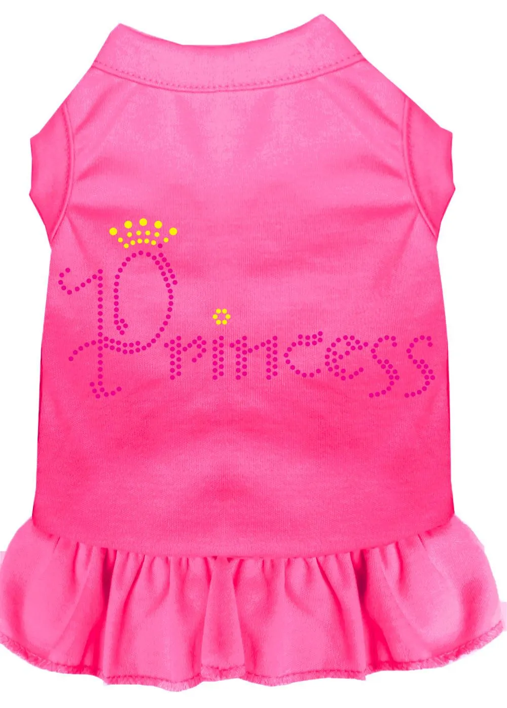 Princess Rhinestone Dress Bright Pink 4x (22)