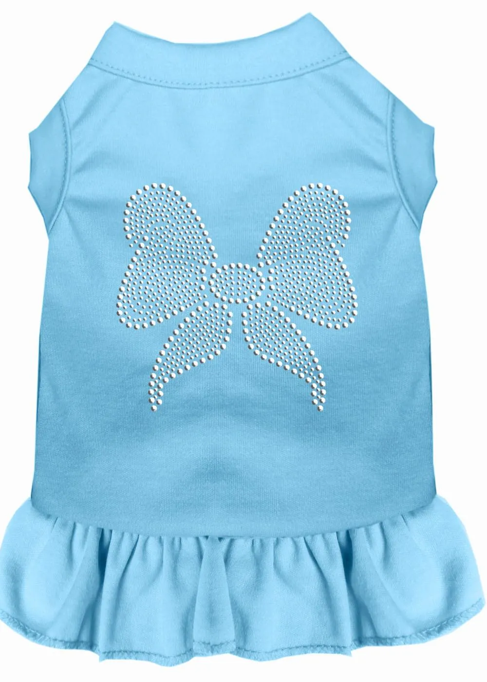 Rhinestone Bow Dress Baby Blue Xxl (18)