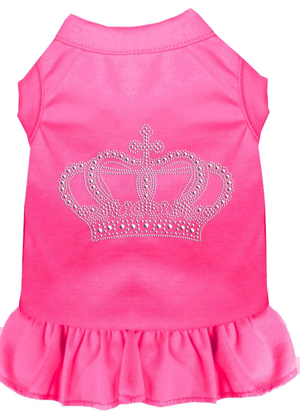 Rhinestone Crown Dress Bright Pink Lg (14)