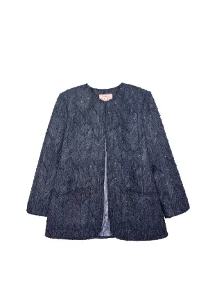 SAMPLE - Walking Blazer - Navy Twinkle Tweed