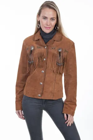 Scully Womens Cinnamon Boar Suede Jacket 3X