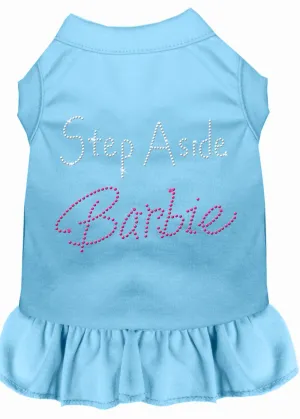 Step Aside Barbie Rhinestone Dress Baby Blue Xs (8)