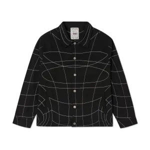 String Theory Stitched Denim Jacket [Black]