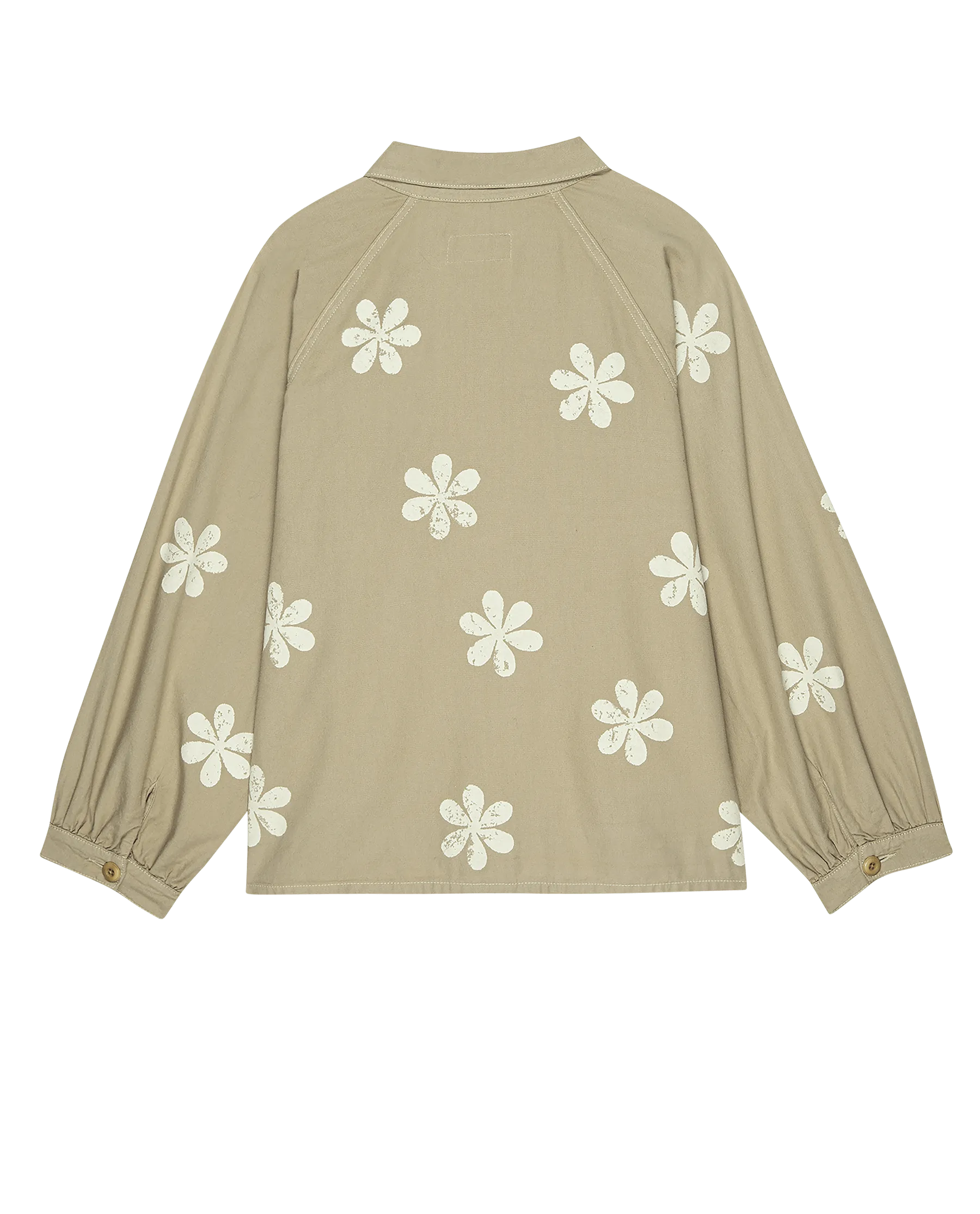 The Commodore Jacket with Daisy Stamp. -- Khaki with Daisy Stamp