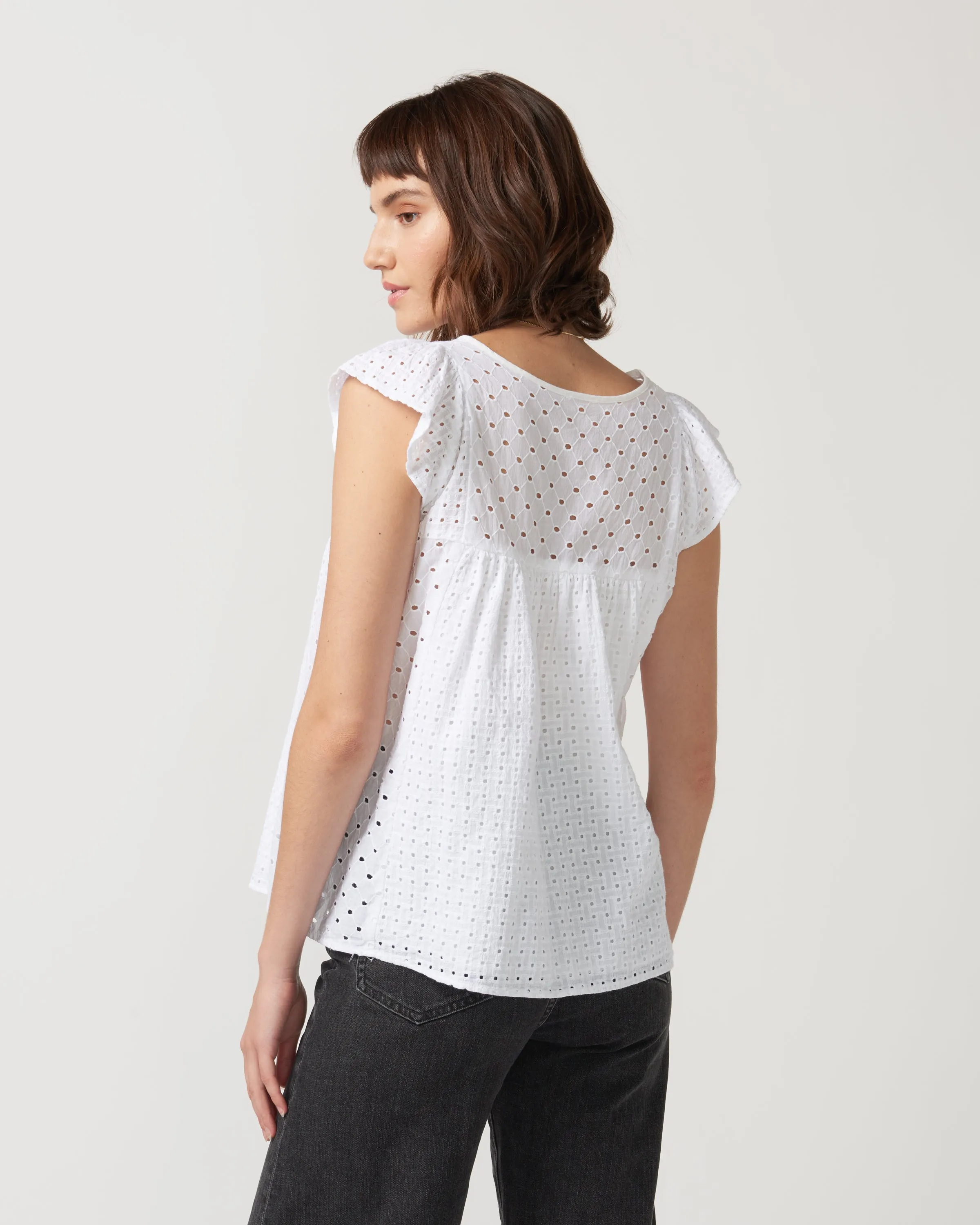 Ulla Baby Doll Eyelet Top