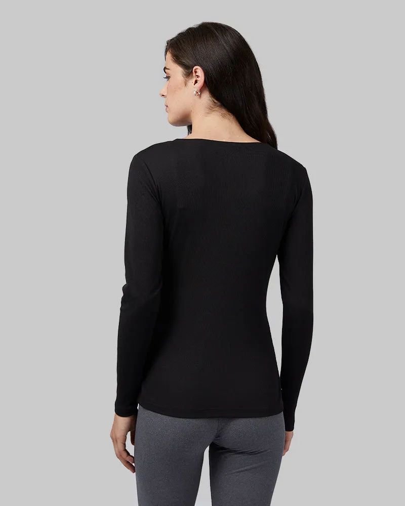 WOMEN'S SOFT RIB SCOOP TOP