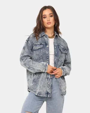 XXIII Women's Chrissy Denim Shacket Blue